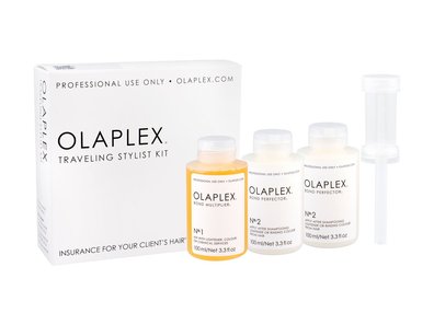 Olaplex Bond Multiplier No. 1 Traveling Stylist Kit Serum do włosów 100ml Bond Multiplier No. 1 + 2 x 100ml Bond Perfector No. 2 + Dosing Dispenser